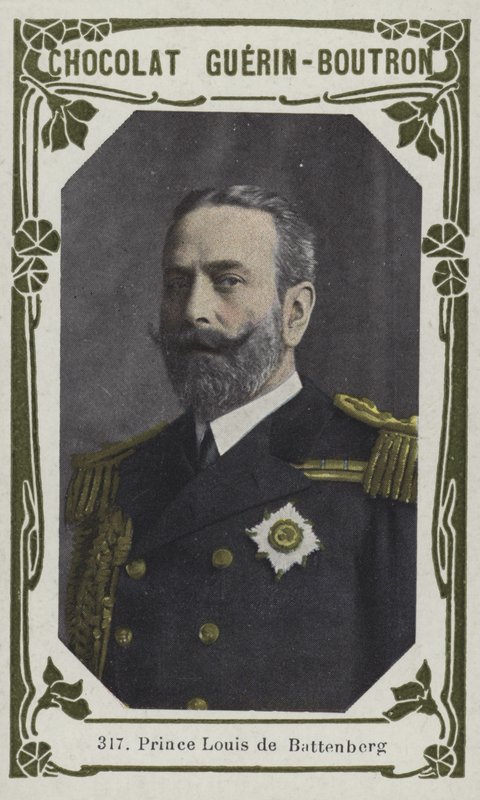 Príncipe Louis de Battenberg (foto colorida) de French School