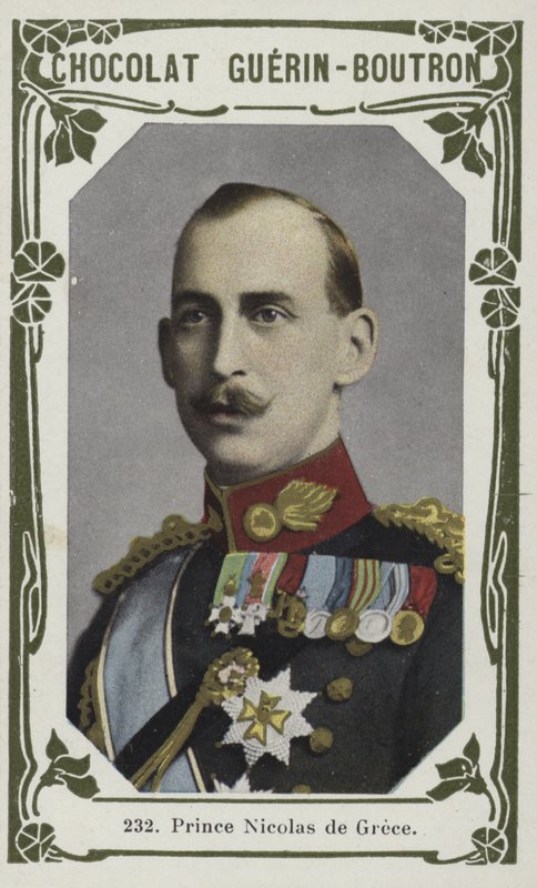 Príncipe Nicolas da Grécia (foto colorida) de French School
