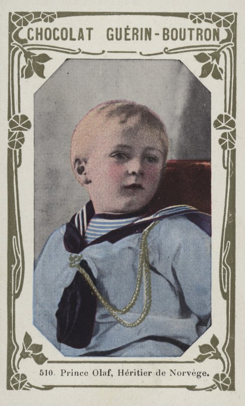 Príncipe Olaf, Heritier da Noruega (foto colorida) de French School