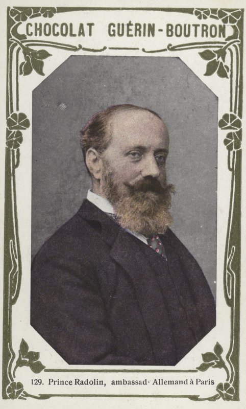 Príncipe Radolin, embaixador alemão em Paris (foto colorida) de French School