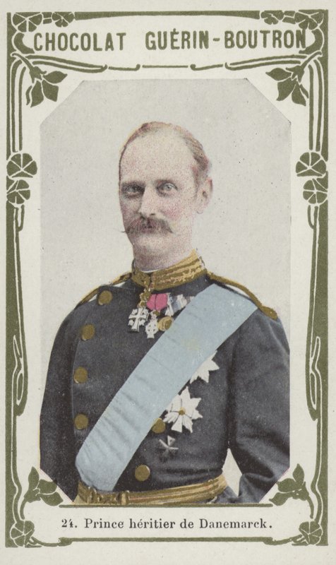 Príncipe herdeiro de Danemarck (foto colorida) de French School