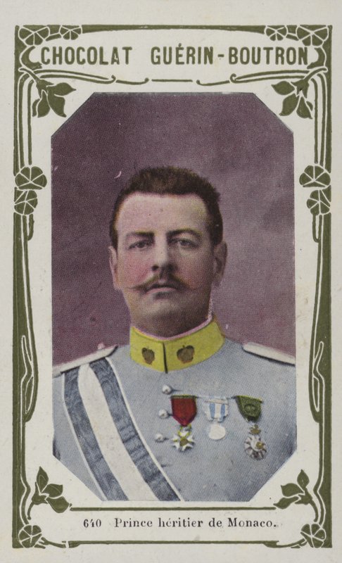 Príncipe herdeiro de Mônaco (foto colorida) de French School