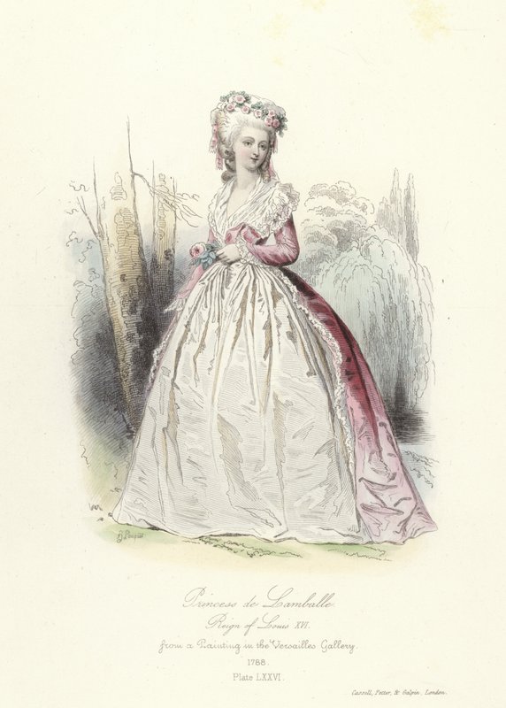 Princesa de Lamballe, reinado de Luís XVI da França de French School