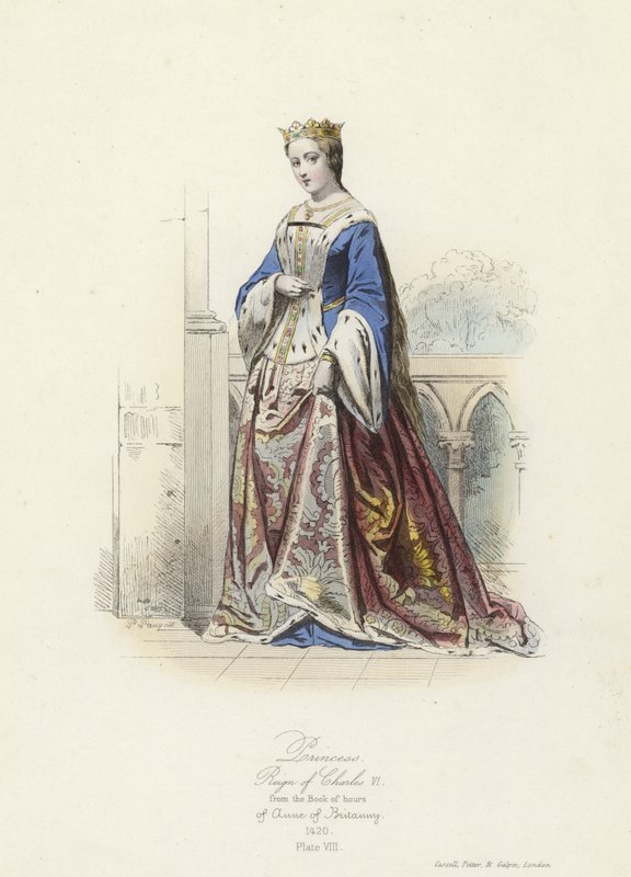 Princesa do reinado de Carlos VI da França de French School