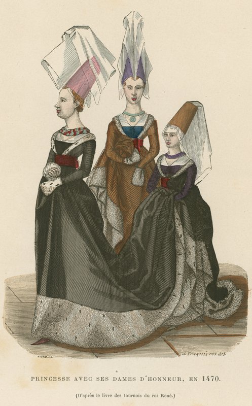 Princesa com suas damas de honra, 1470 de French School