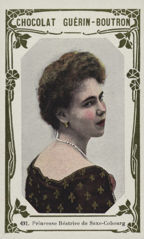 Princesa Beatriz de Saxe-Coburgo (foto colorida) de French School