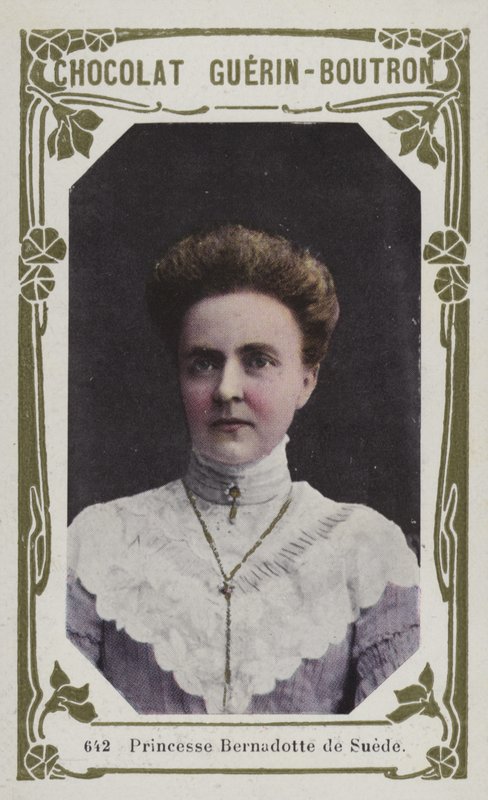 Princesa Bernadotte da Suécia (foto colorida) de French School