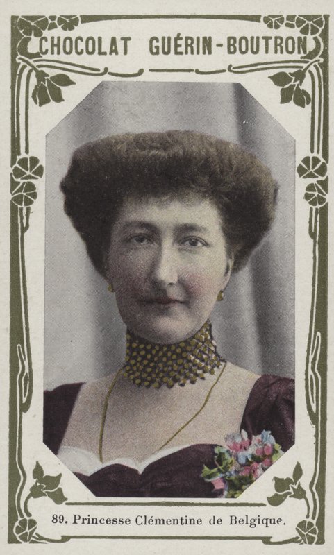 Princesa Clementina da Bélgica (foto colorida) de French School