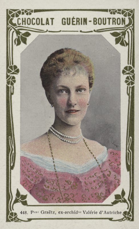 Princesa Graetz, antiga arquiduquesa Valerie da Áustria (foto colorida) de French School