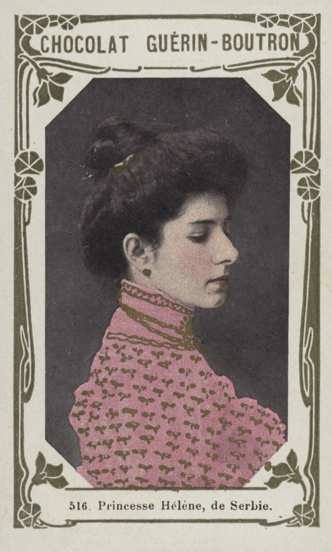 Princesa Helene, da Sérvia (foto colorida) de French School