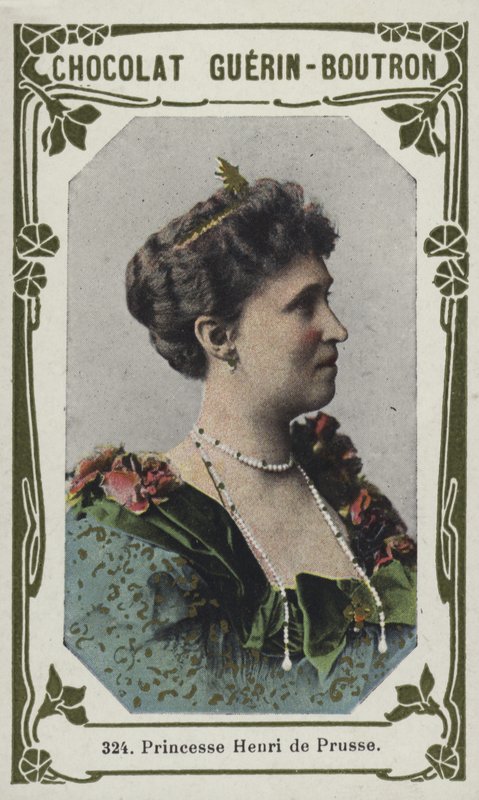 Princesa Henri da Prússia (foto colorida) de French School