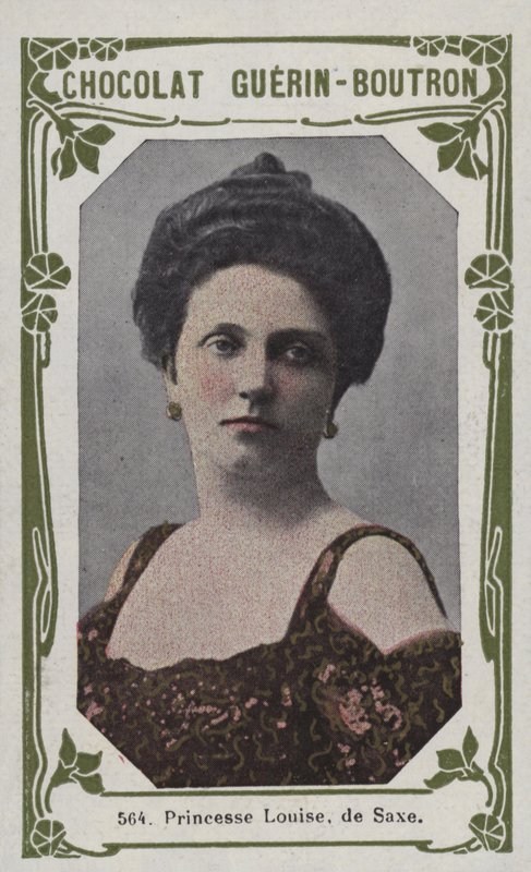 Princesa Louise, da Saxônia (foto colorida) de French School