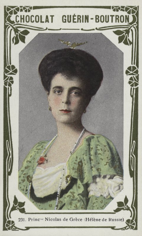 Princesa Nicolau da Grécia, Helene da Rússia (foto colorida) de French School