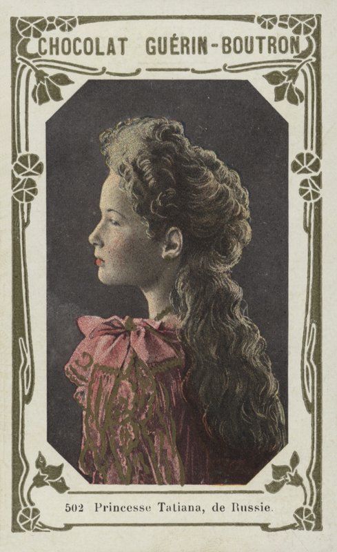 Princesa Tatiana, da Rússia (foto colorida) de French School