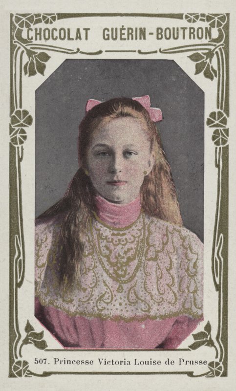 Princesa Victoria Louise da Prússia (foto colorida) de French School