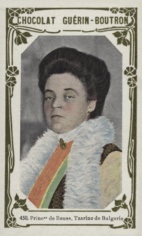 Princesa de Reuss, Tzarine da Bulgária (foto colorida) de French School