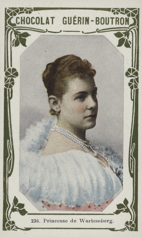 Princesa de Württemberg (foto colorida) de French School