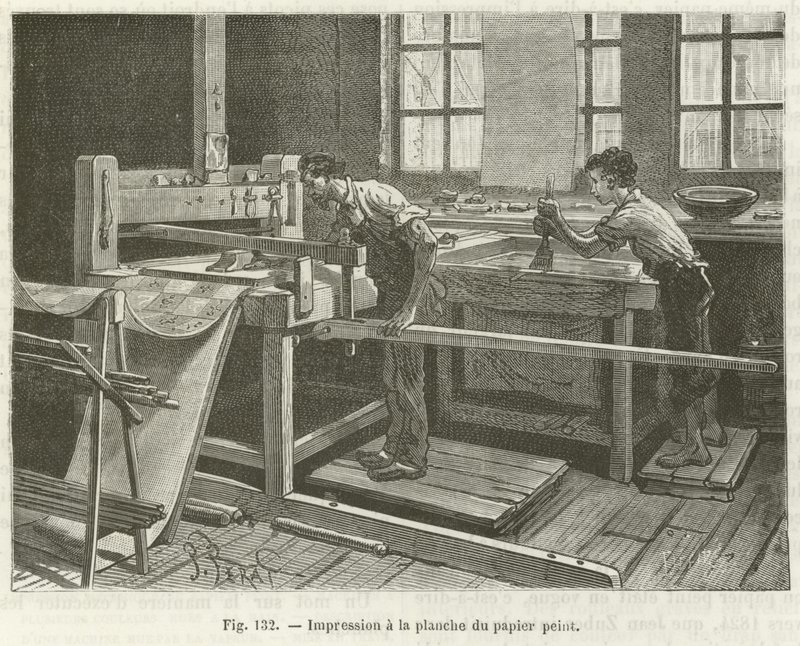 Impressão papel de parede de French School