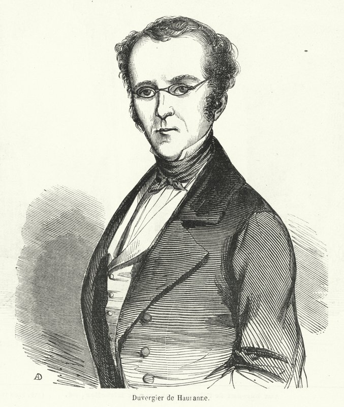Prosper Duvergier de Hauranne, político francês de French School