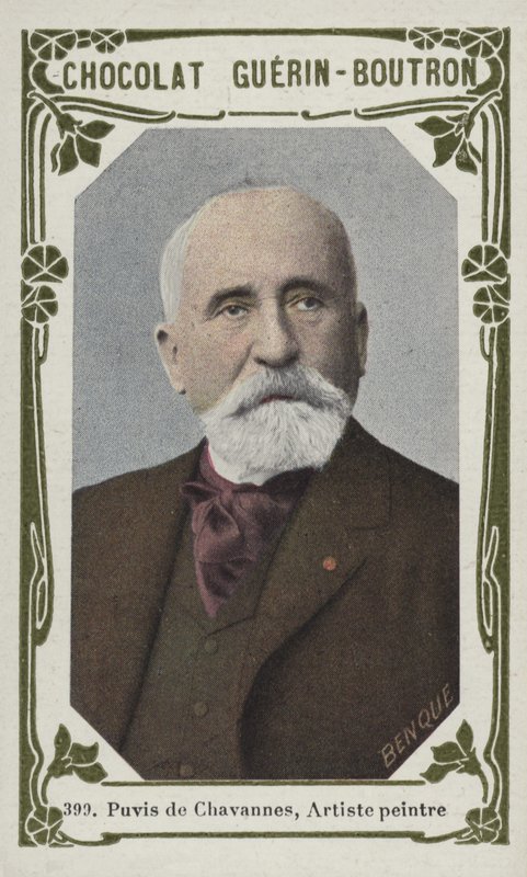 Puvis de Chavannes, pintor (foto colorida) de French School