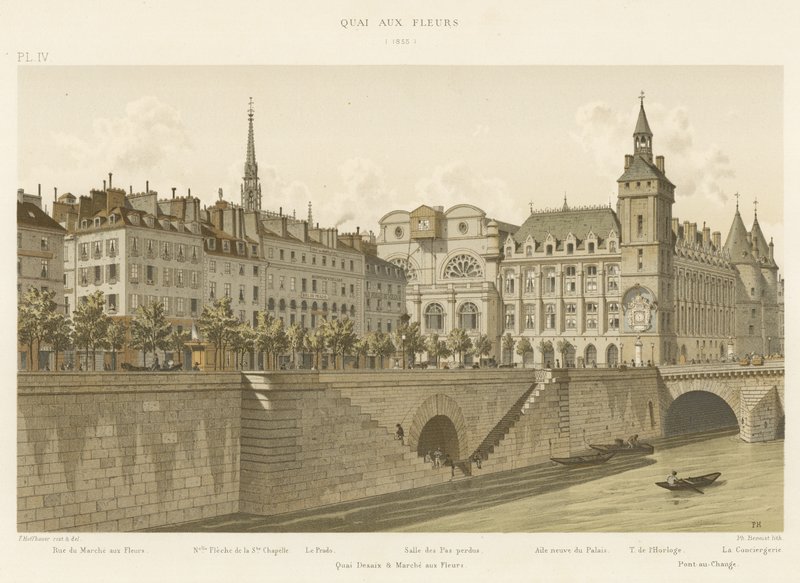 Cais da Flor, 1855 de French School