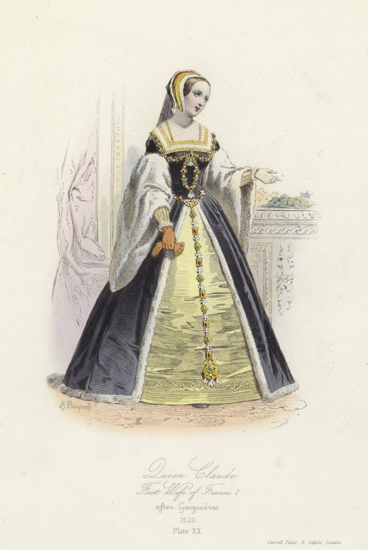 Rainha Claude, primeira esposa de Francis I da França de French School