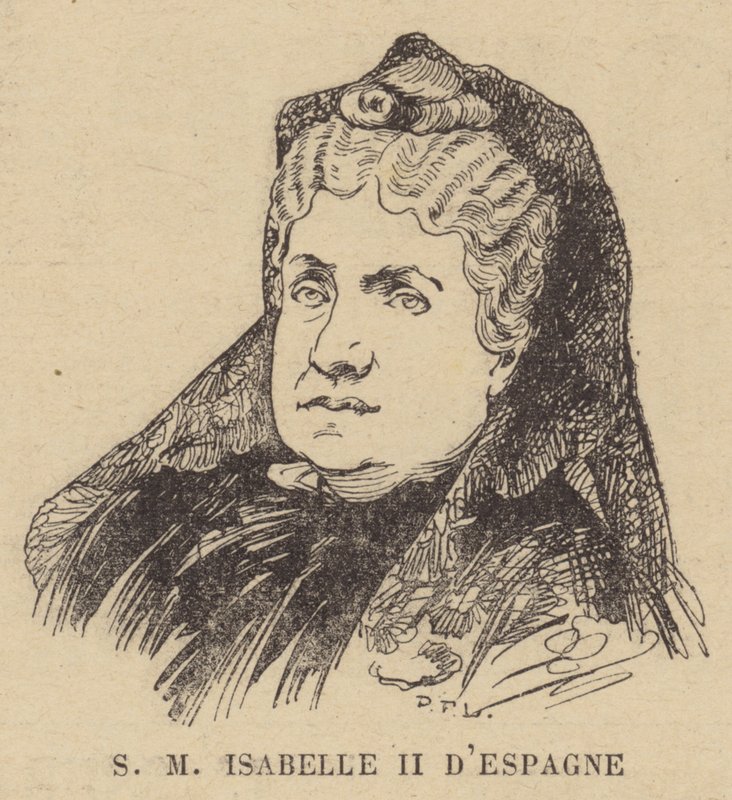 Rainha Isabella II da Espanha de French School