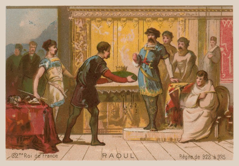 Raoul, rei da França (c 890-936) de French School