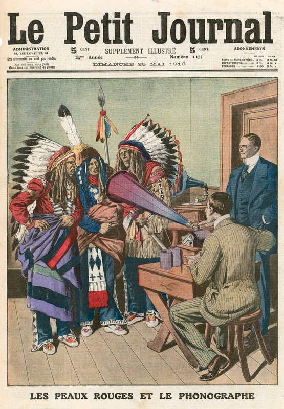 Índios Vermelhos e o Fonógrafo de French School