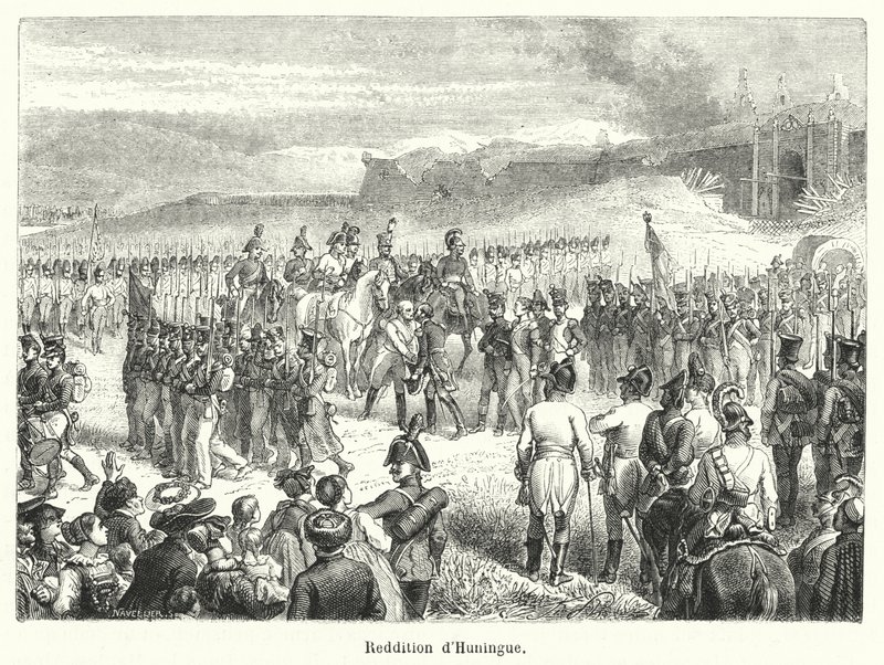 Rendição de Huningue (gravura) de French School