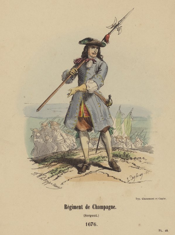 Regimento de Champanhe, Sargento de French School
