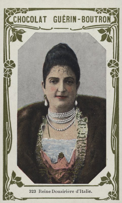 Rainha Douairiere dItalie (foto colorida) de French School