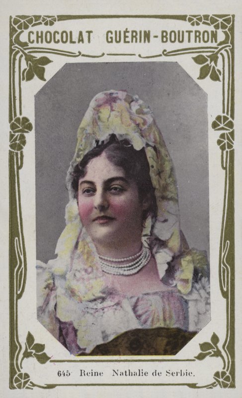 Rainha Nathalie da Sérvia (foto colorida) de French School