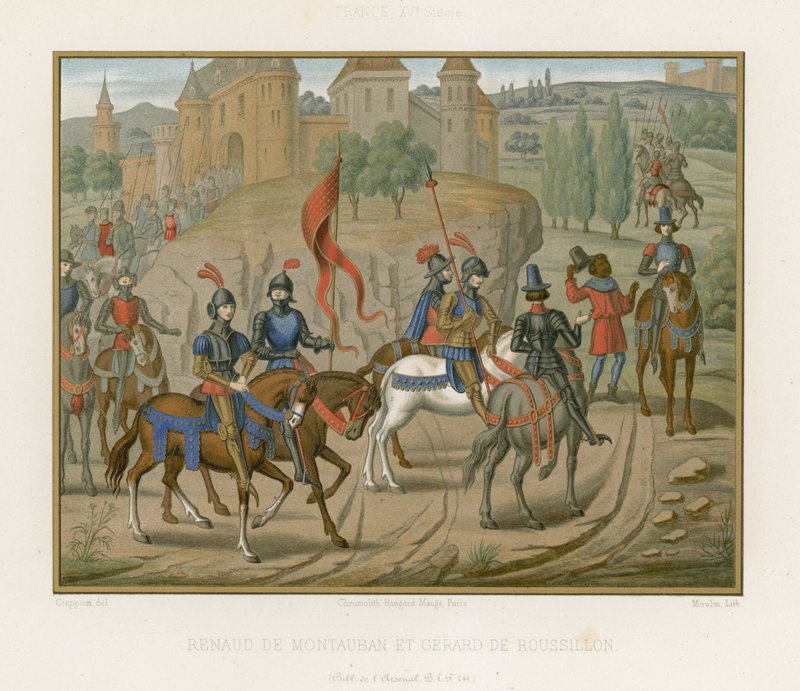 Renaud de Montauban e Girart de Roussillon de French School