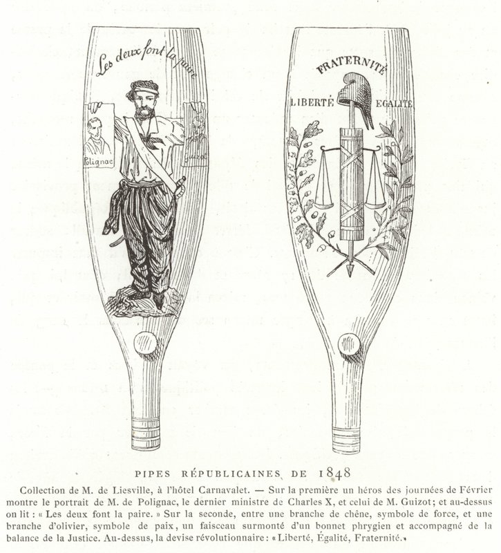 Canos republicanos, Revolução de 1848, França de French School