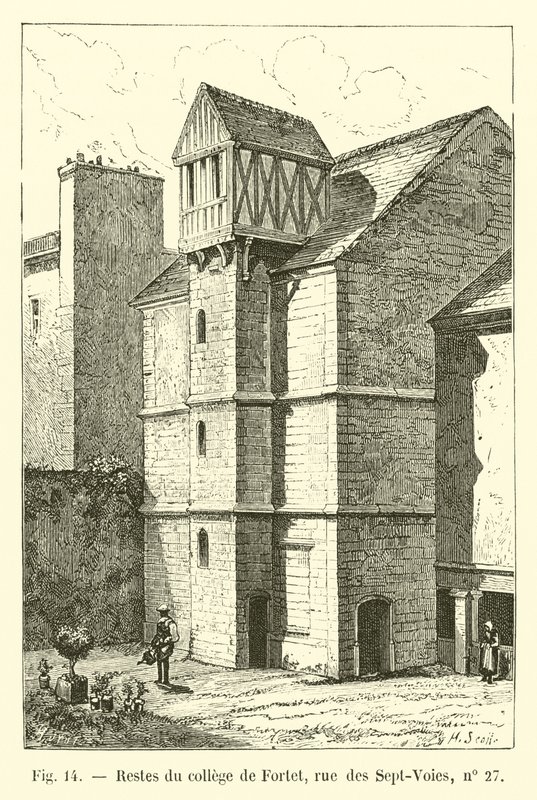 Restos do Fortet College, rue des Sept-Voies, nº 27 de French School