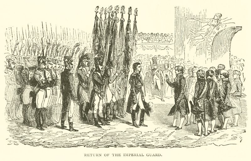Retorno da Guarda Imperial (gravura) de French School