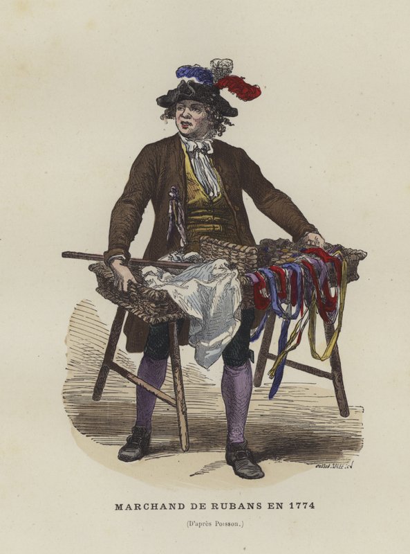 Vendedor de fitas, 1774 de French School