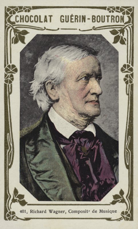 Richard Wagner, compositor musical (foto colorida) de French School