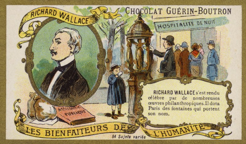 Richard Wallace, colecionador de arte e filantropo inglês (chromolitho) de French School