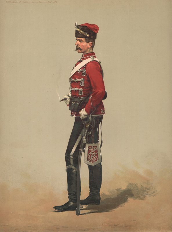 Capitão, brandenburg, hussar, reg., N º 3 de French School