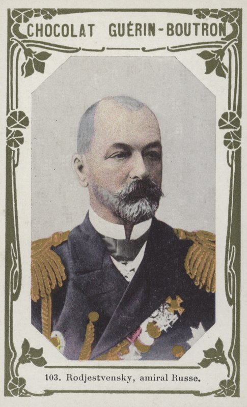 Rodjestvensky, almirante russo (foto colorida) de French School