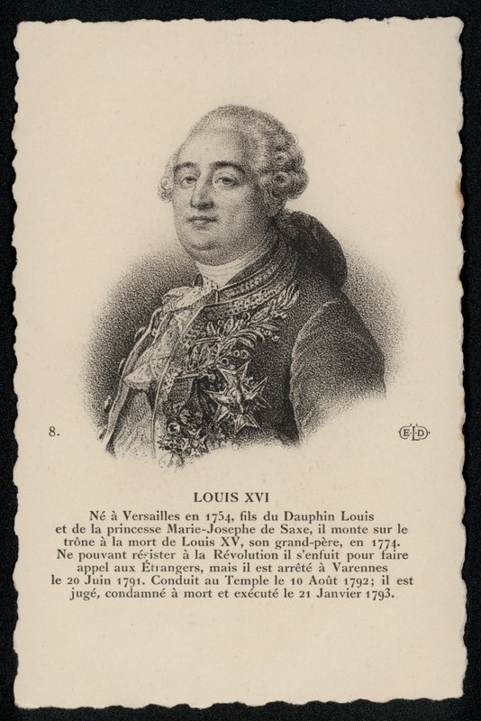 Rei Luís XVI (Litho) de French School