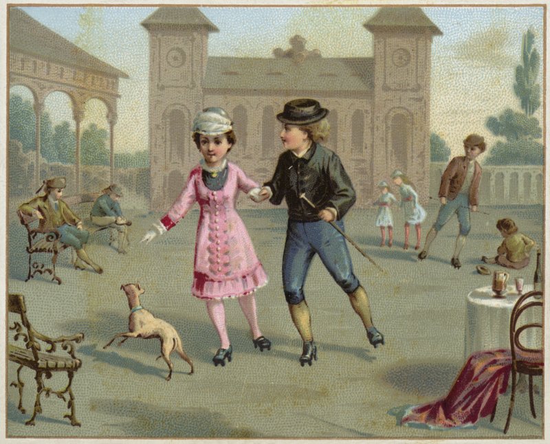 Andar de patins de French School
