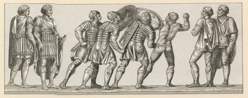Traje Romano de French School