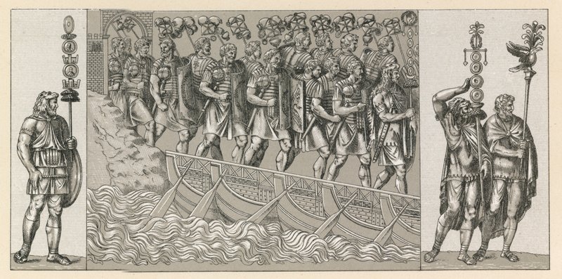 Traje Romano de French School