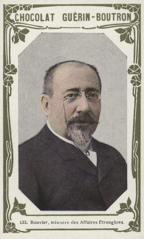 Rouvier, Ministro dos Negócios Estrangeiros (foto colorida) de French School