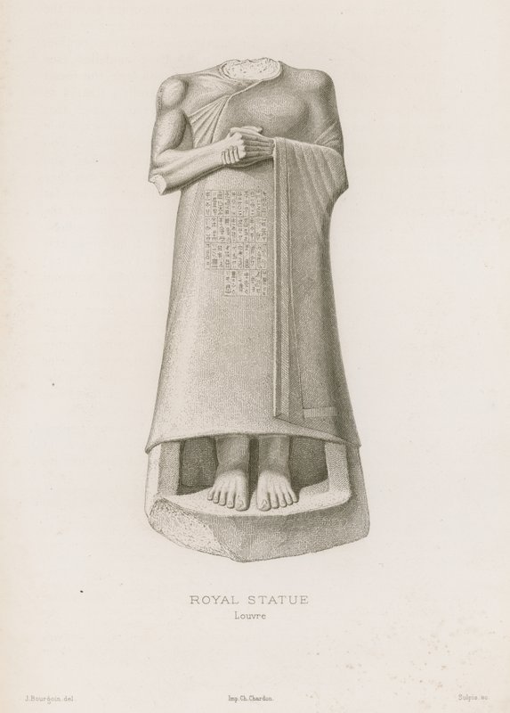 Estátua Real, Louvre de French School