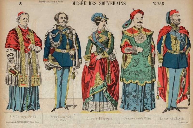 Royalty (gravura colorida) de French School