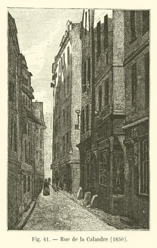 Rue de la Calandre, 1850 de French School